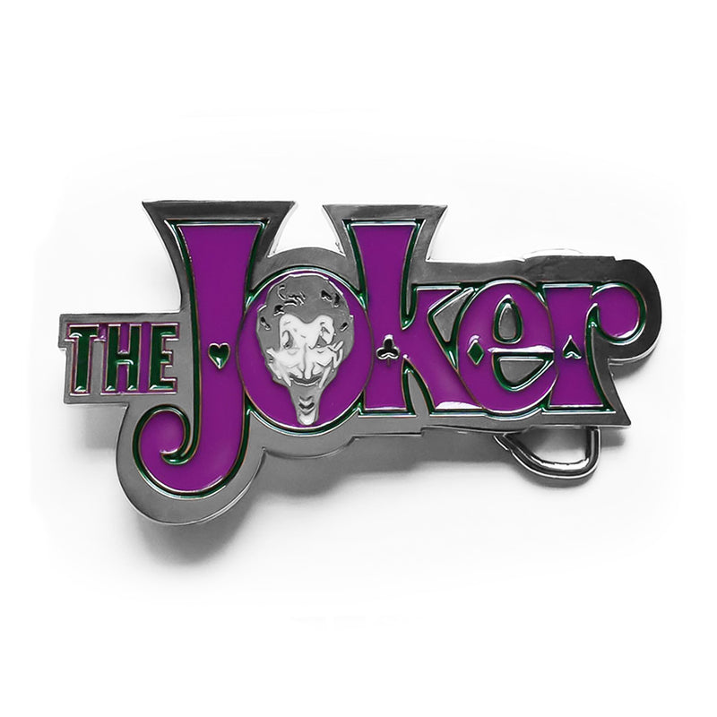 The Joker Belt Buckle Superhero Villain Silver