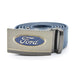 Ford Belt Logo Silver Image Front Blue