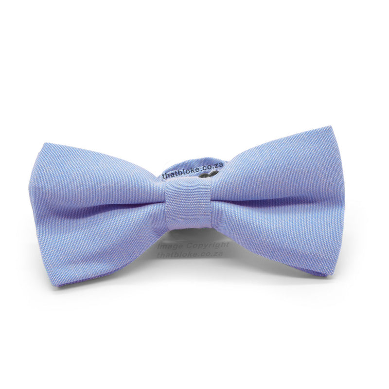 Cornflower Blue Bow Tie Matt Front View
