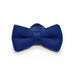 Knitted Royal Blue Bow Tie Polyester Front View