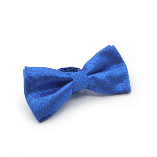Royal Blue Bow Tie Patterned Polyester Side
