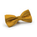 Mustard Gold Bow Tie Patterned Polyester Side View