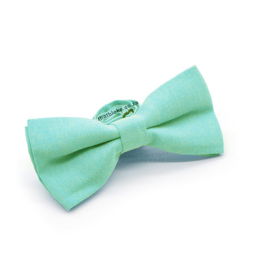 Light Mint Green Bow Tie Front Side View