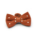 Autumn Orange Bow Tie Knitted Polyester Front