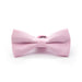 Light Pink Bow Tie Matt Polyester Front