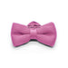 Knitted Taffy Pink Bow Tie Polyester Front View