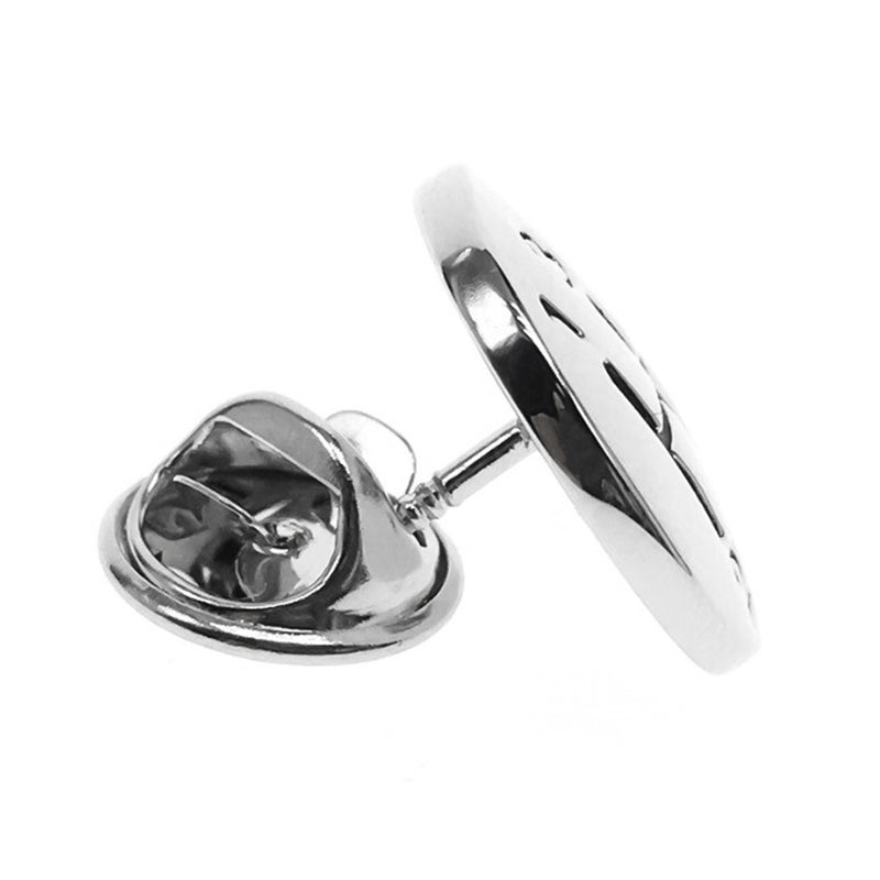 Men's Brooch - Car Gears (Silver)