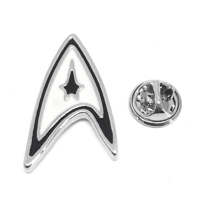 Star Trek Brooch Pin Starfleet Command Symbol Silver With Pin