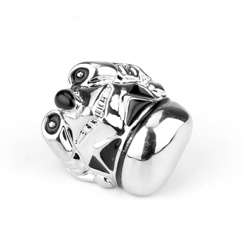 Stormtrooper Brooch Pin Silver 3D Side