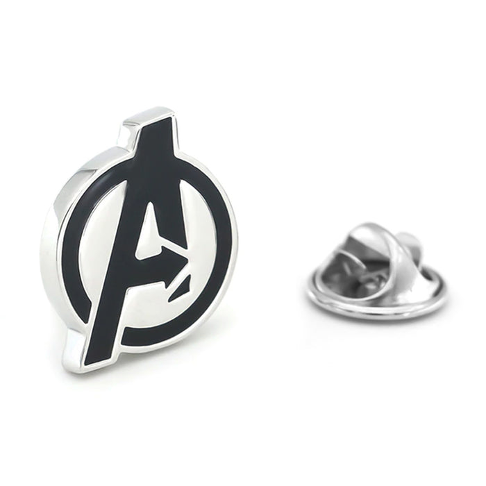 Superhero Avengers Brooch Pin For Men Silver