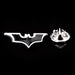 Superhero 2008 Batman Wing Brooch Silver and Black Background