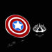 Superhero Captain America Brooch Pin Silver On Background