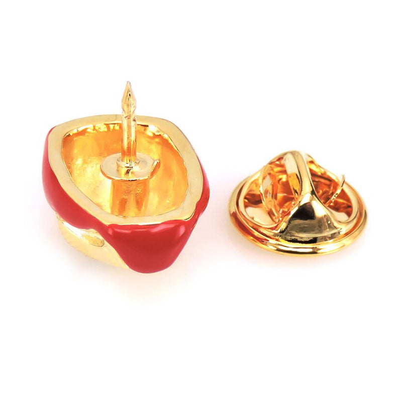 Men's Brooch - Superhero Iron Man (Gold & Red)