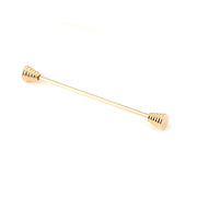 Reverse Barbell Collar Bar Rose Gold