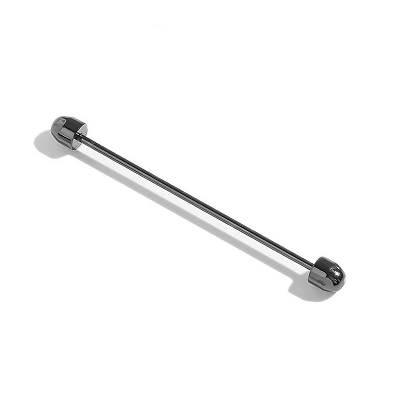 Bullet End Collar Bar For Men Gunmetal Black
