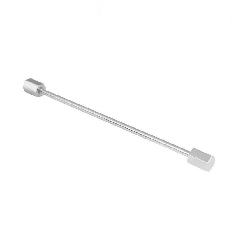 Hexagonal Collar Bar Silver For Men Tie