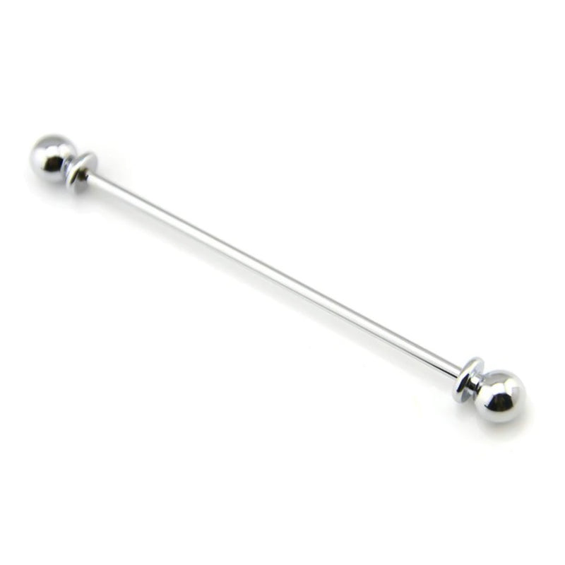 Silver Round Knob Collar Bar