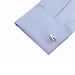 Silver Initial Cufflinks Letter A of the Alphabet On Shirt Sleeve