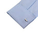 Silver Initial Cufflinks Letter I of the Alphabet On Shirt Sleeve