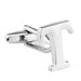 Silver Initial Cufflinks Letter T of the Alphabet Front