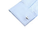 Silver Initial Cufflinks Letter T of the Alphabet On Shirt Sleeve