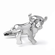 Bull Cufflinks Animal Image Front