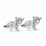 Bull Cufflinks Animal Image Front Pair
