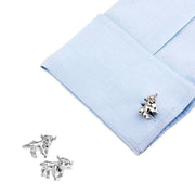 Bull Cufflinks Animal Image On Shirt Sleeve