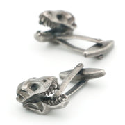 Dinosaur T-Rex Cufflinks Antique Silver Pair