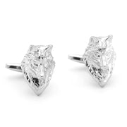 Wild Wolf Cufflinks Silver Pair