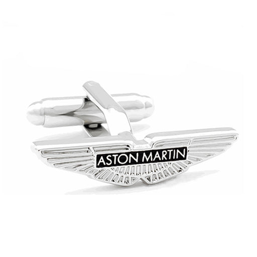 Aston Martin Cufflinks Car Logo Silver Image Front
