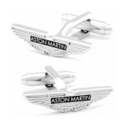 Aston Martin Cufflinks Car Logo Silver Image Pair