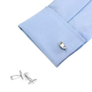 Baby Feet Cufflinks Silver Pregnancy Gift On Shirt Sleeve