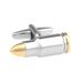 Bullet Cufflinks Silver and Gold Front