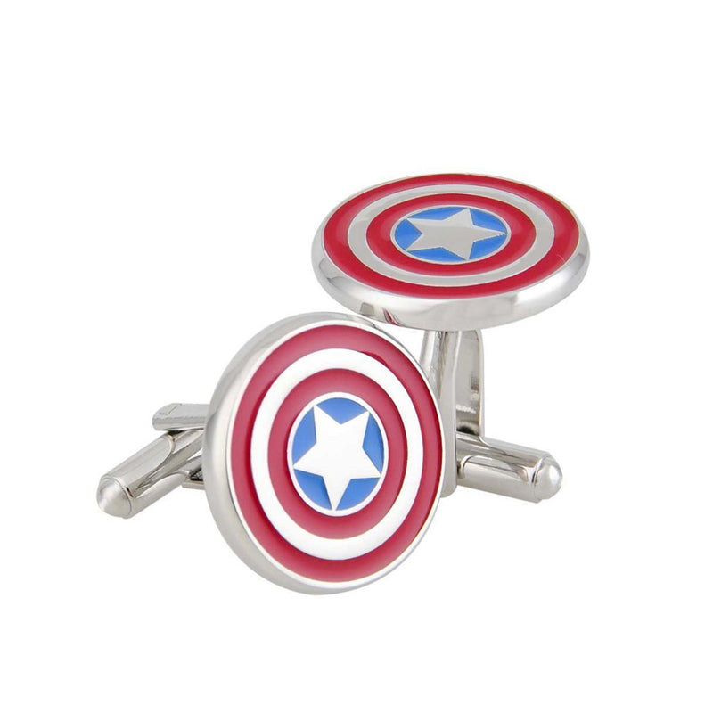 Cufflinks - Superhero Captain America Shield