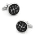 Car Gear Cufflinks Black Racing Pair Image