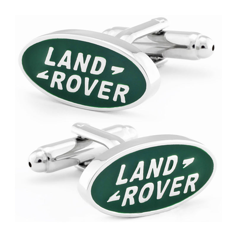 Cufflinks - Car Logo Land Rover Flat (Silver)