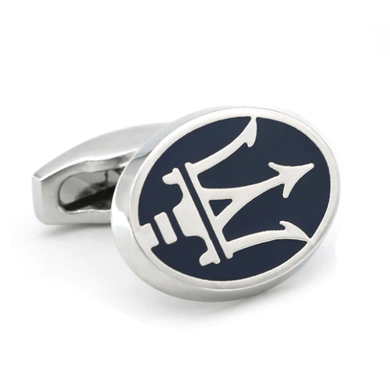 Cufflinks - Car Logo Maserati (Silver)