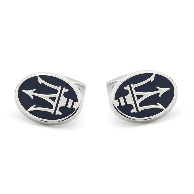 Cufflinks - Car Logo Maserati (Silver)