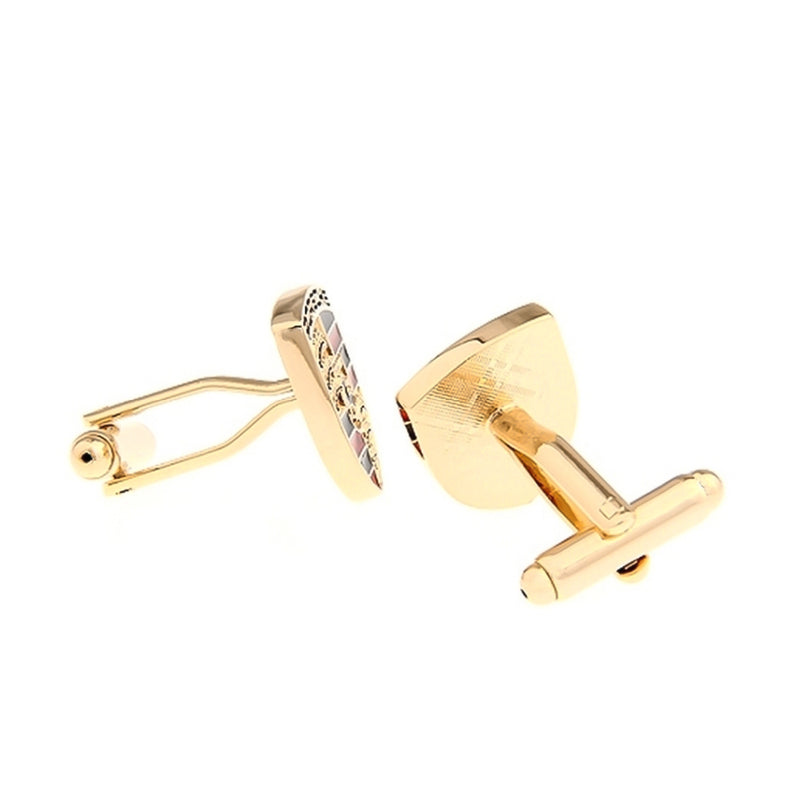Cufflinks - Car Logo Porsche (Gold)
