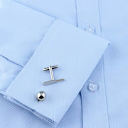 Cricket Cufflinks Silver Ball and Bat Sport On Shirt Sleeve