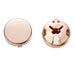 Cuff Button Cover Cufflinks Rose Gold Top and Bottom