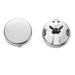 Cuff Button Cover Cufflinks Silver Pair Top and Bottom 15mm