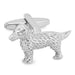 Dog Cufflinks Silver Image Front