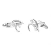 Fly Fishing Cufflinks Silver Hook Image Pair