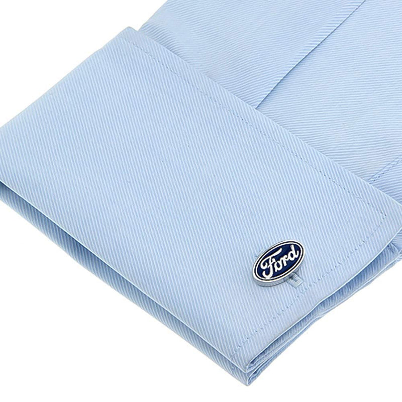 Ford Cufflinks Car Logo Silver On Shirt Sleeve