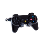 Gamepad Game Controller Cufflinks Black Image Front