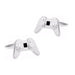 Game Controller Cufflinks Silver Image Pair