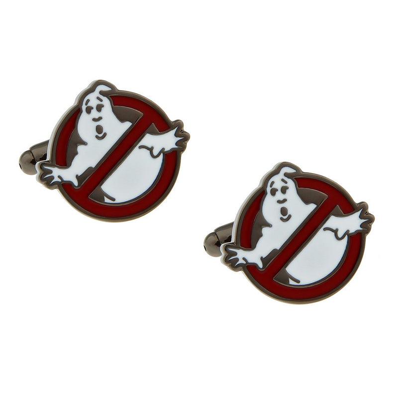 Ghostbuster Cufflinks Gunmetal Black Pair