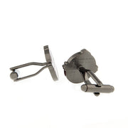 Ghostbuster Cufflinks Gunmetal Black Back
